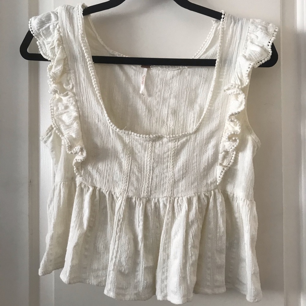 Free People Clementine Ruffle Top